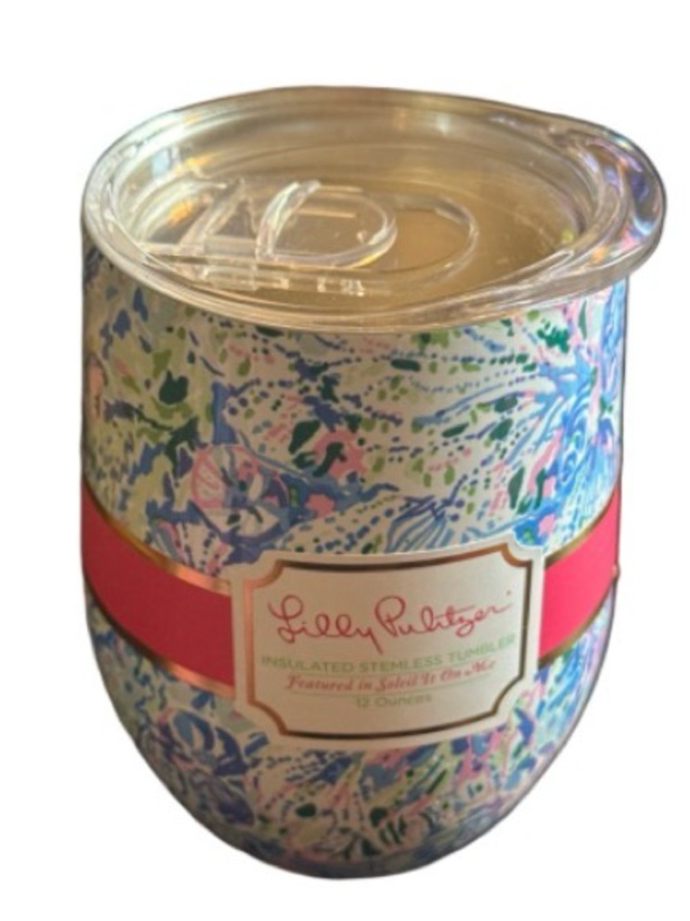 Lilly Pulitzer Multicolor & Pink Insulated Stemless Tumbler